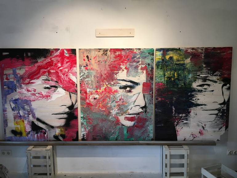 Original contemporary People Painting by VEES Studio
