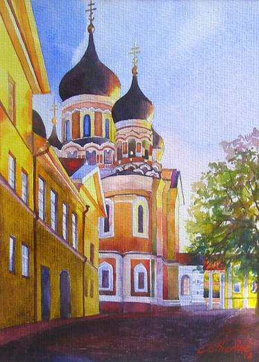 Print of Architecture Paintings by Katarina Krassina