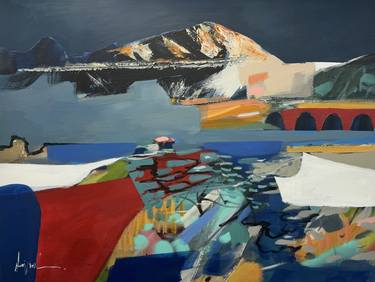 Original Abstract Landscape Paintings by Angela Maritz