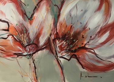 Print of Abstract Floral Paintings by Angela Maritz