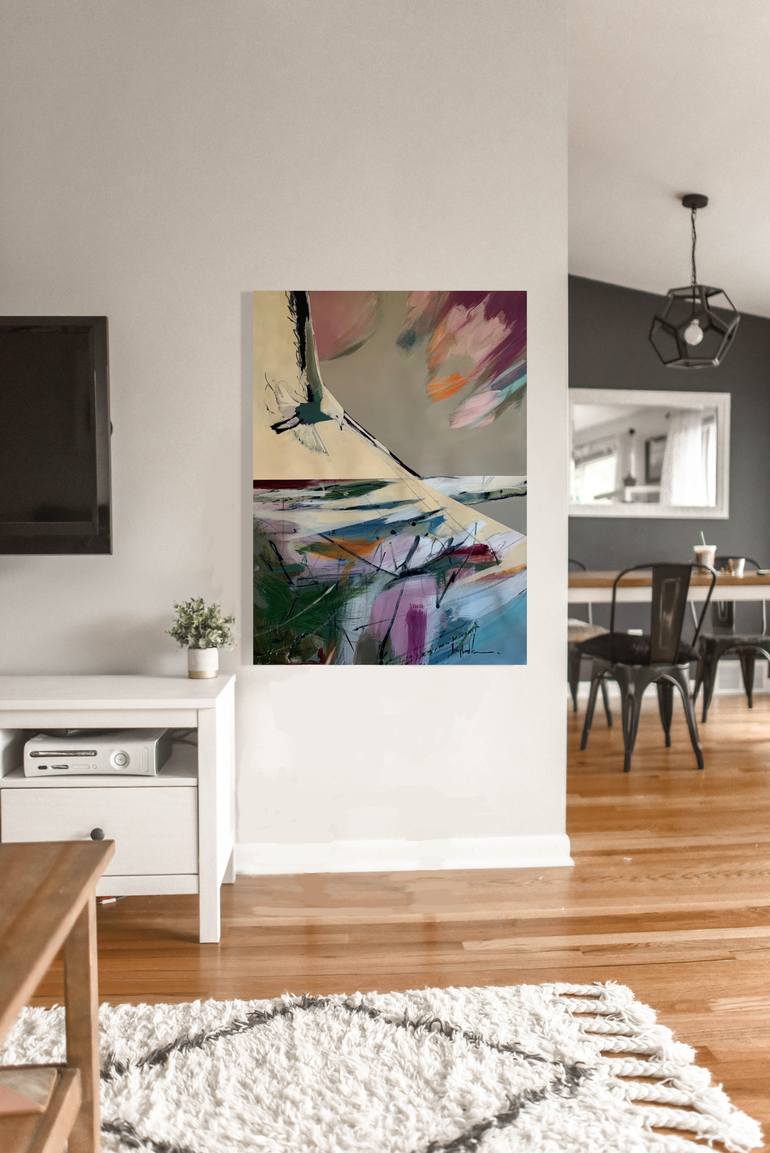 Original Abstract Landscape Painting by Angela Maritz