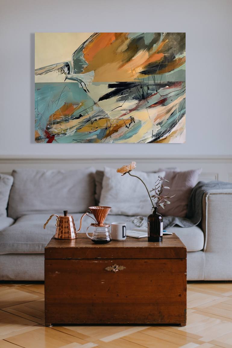 Original Abstract Landscape Painting by Angela Maritz