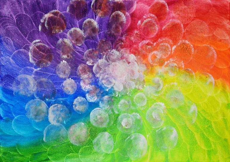 50 shades of rainbow Painting by Pranarsa O | Saatchi Art