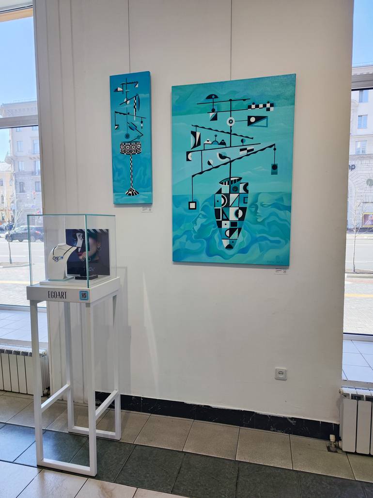 Original Abstract Still Life Painting by Dasha Art