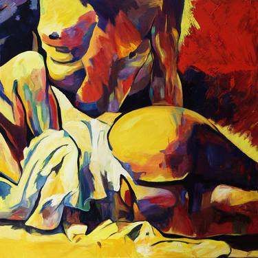 Original Abstract Erotic Paintings by Maryna Timchenko