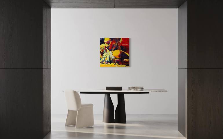 Original Abstract Erotic Painting by Maryna Timchenko