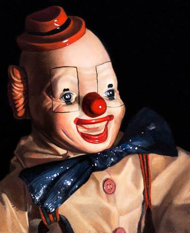 Clown doll thumb