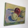 Painting: Oil on stretched canvas, 2017. Sides painted in green color. Still life painting in Toronto, Canada.