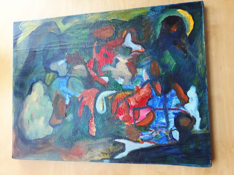 Original Abstract Painting by Ivan Mainbourg