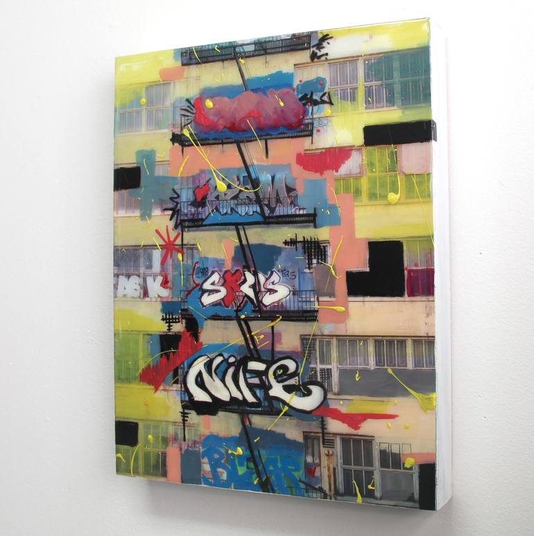 Original Street Art Graffiti Painting by Tandie Mast