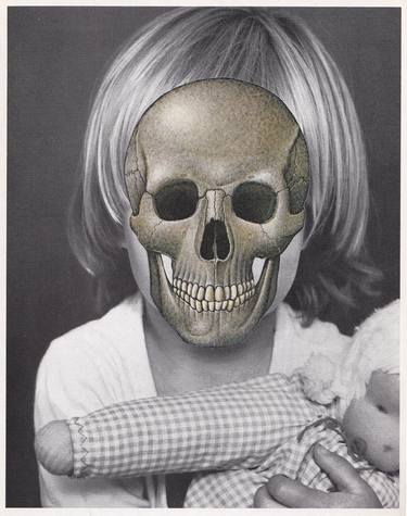Original Mortality Collage by Martine Mooijenkind