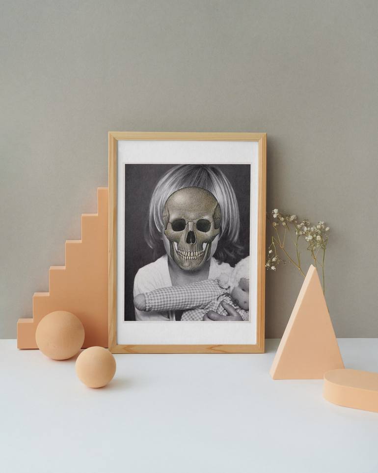 Original Mortality Collage by Martine Mooijenkind
