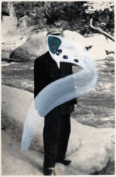 Original Surrealism People Collage by Martine Mooijenkind