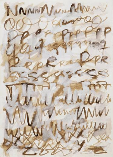Original Expressionism Calligraphy Drawings by Julieta Ansalas