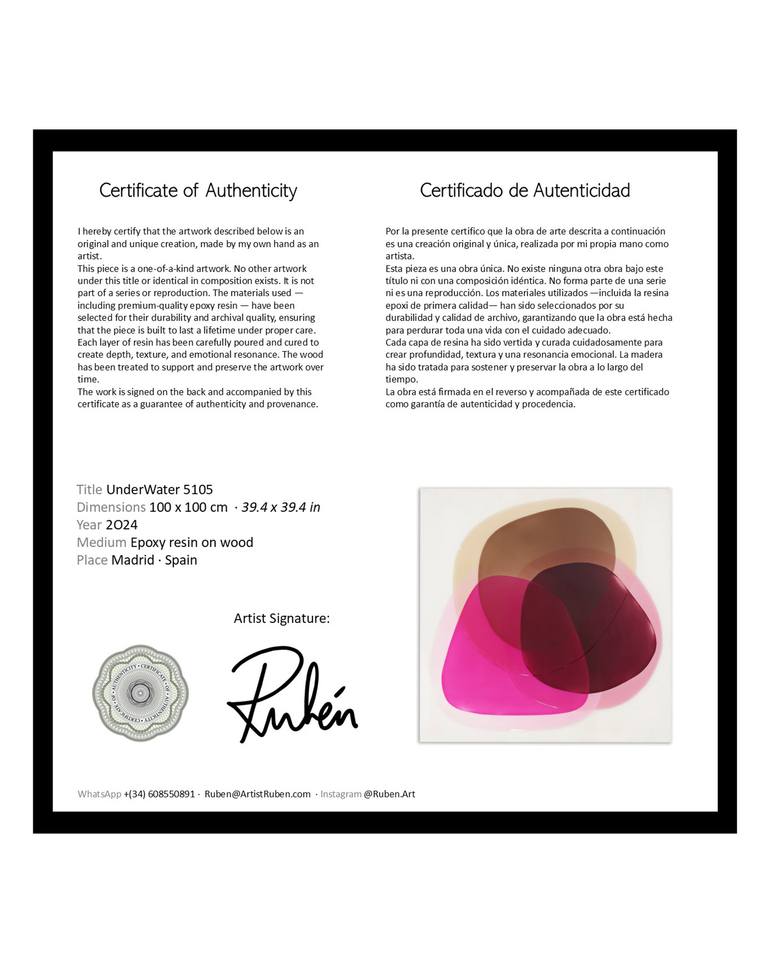 Original Abstract Expressionism Abstract Painting by Ruben Art