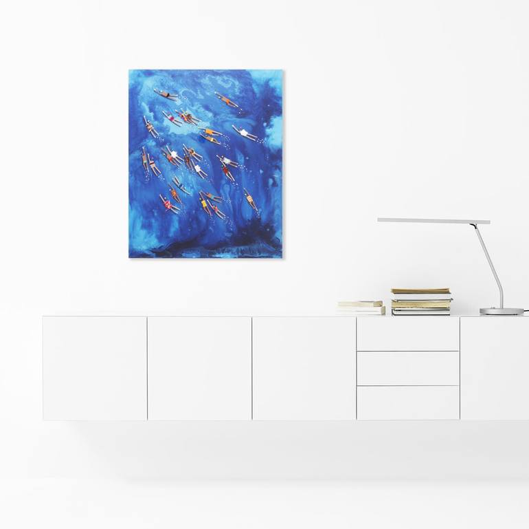 Original Abstract Expressionism Abstract Painting by Ruben Abstract