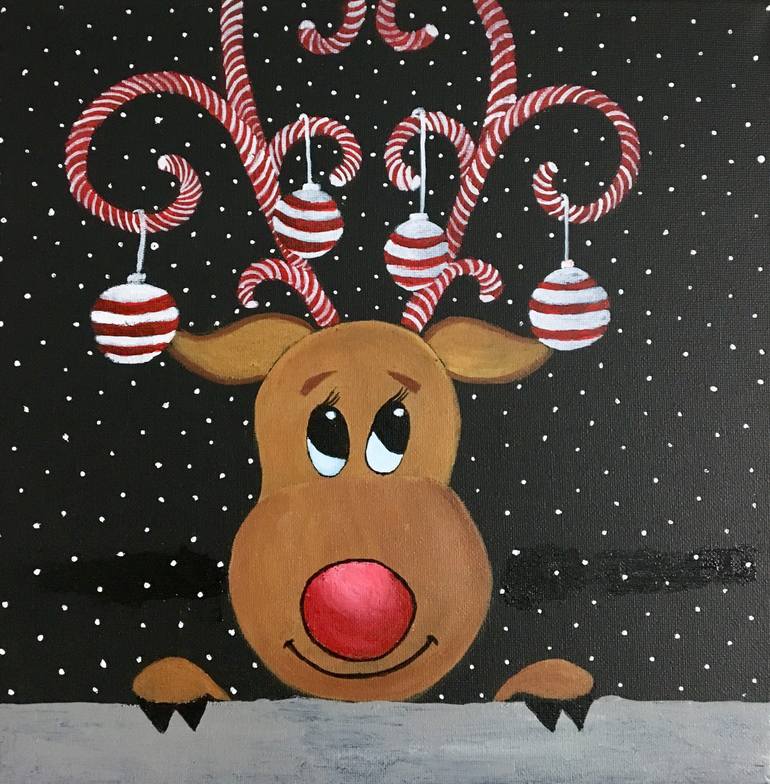 reindeer painting