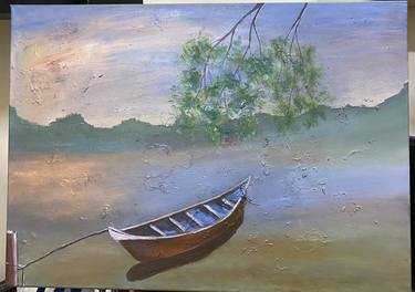 Original Boat Paintings by Rahna Saj