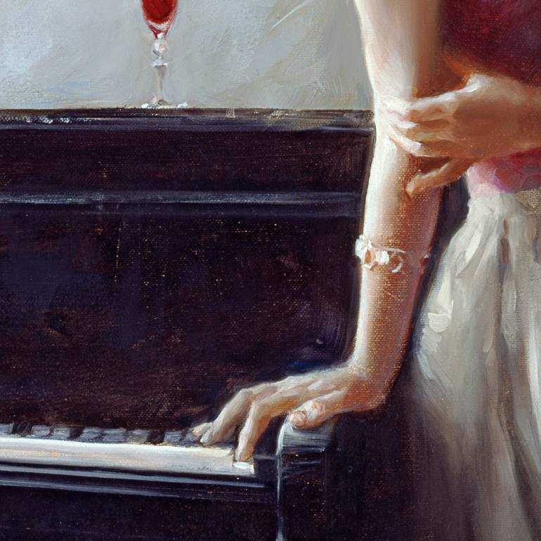 Original Figurative Music Painting by Evgeniy Monahov