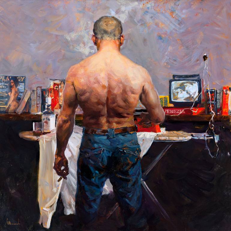 The man Painting by Evgeniy Monahov | Saatchi Art