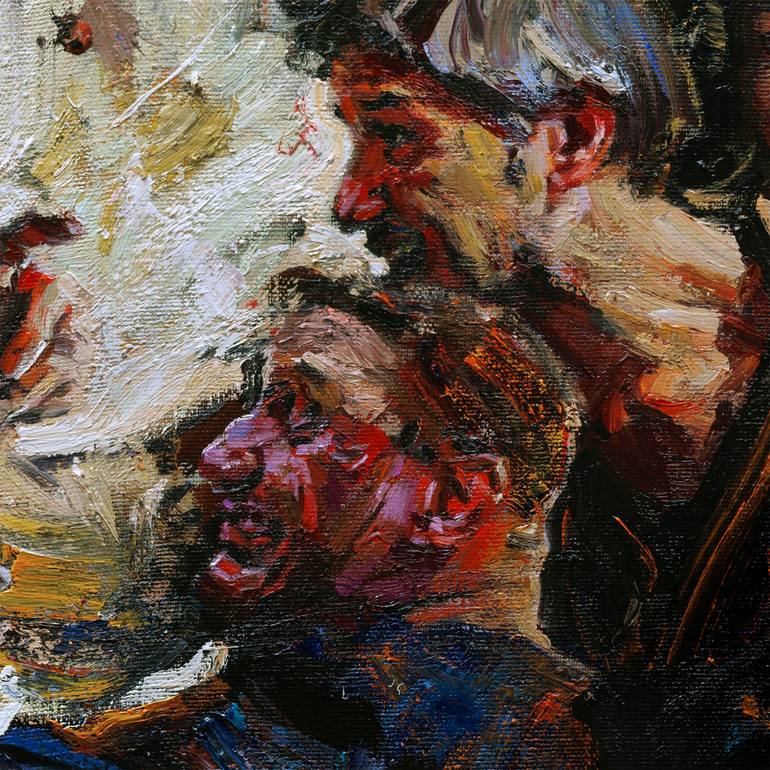 Original Figurative People Painting by Evgeniy Monahov