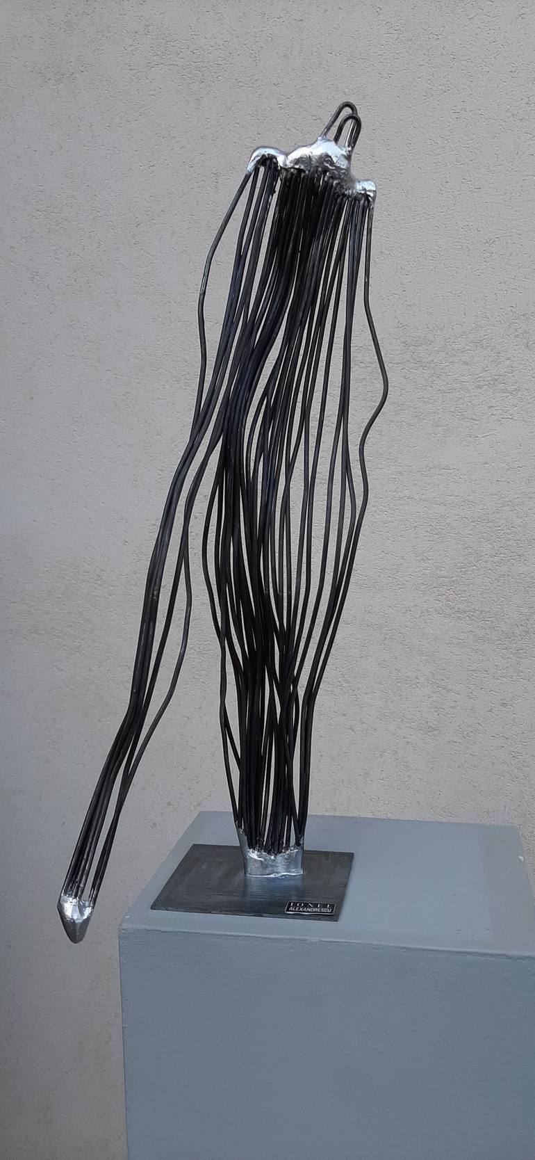 Original Abstract Expressionism Abstract Sculpture by Ionel Alexandrescu