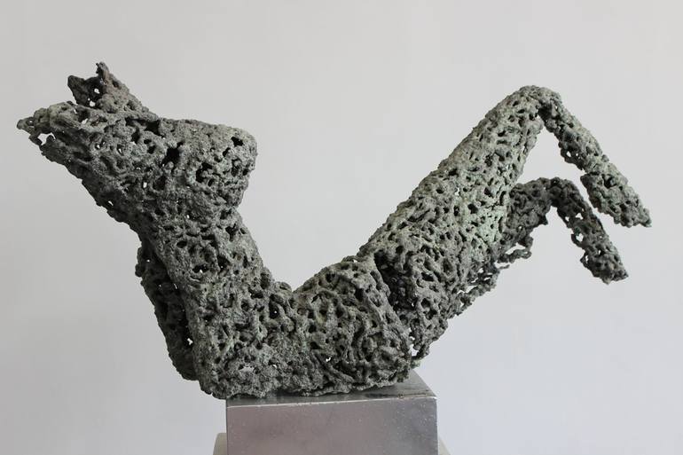 Original Abstract Expressionism Body Sculpture by Ionel Alexandrescu