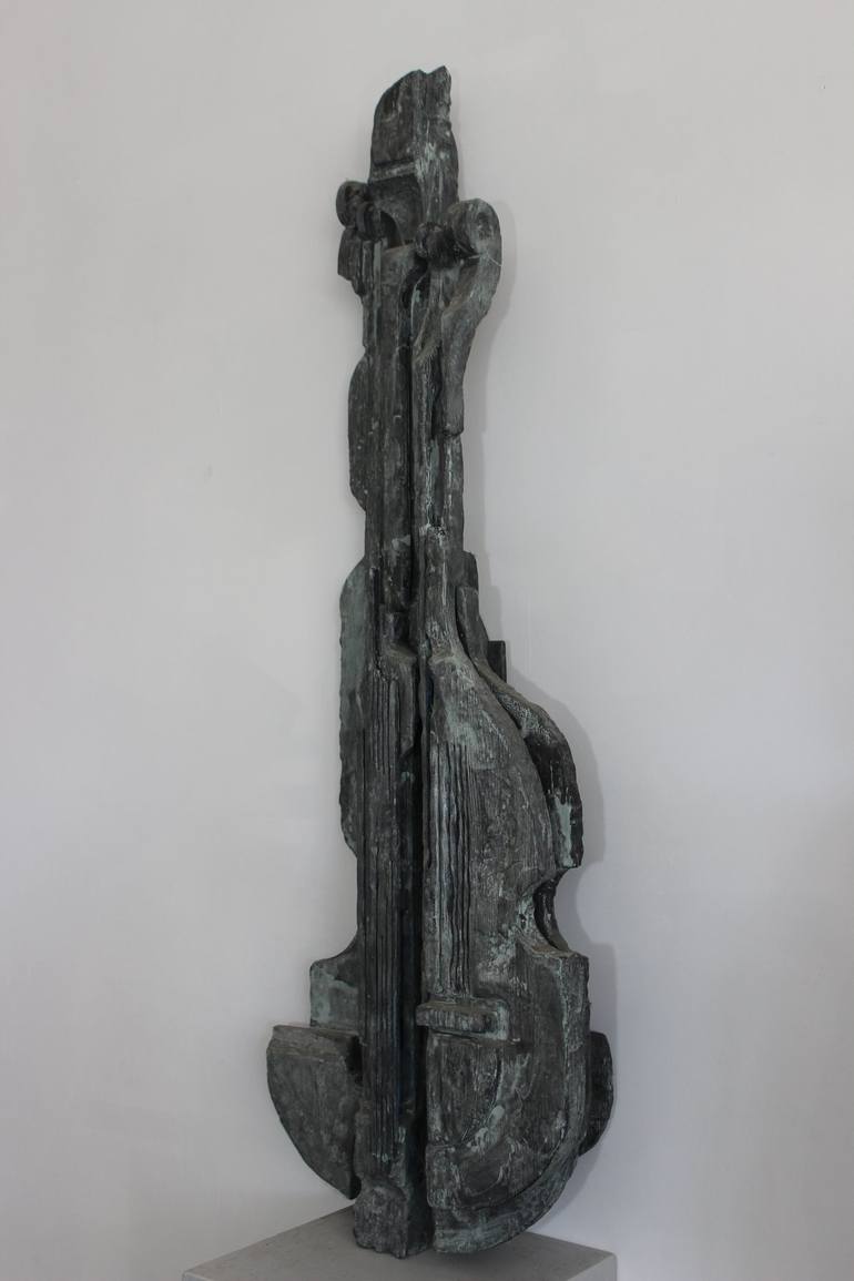 Original Figurative Music Sculpture by Ionel Alexandrescu