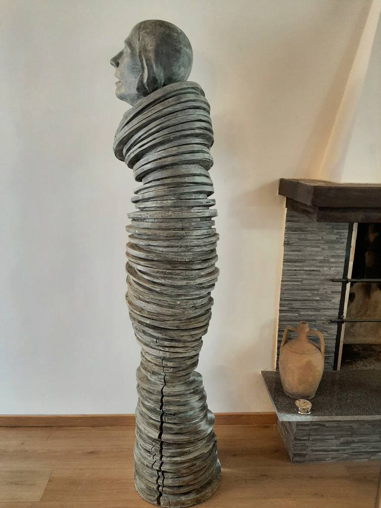 Original Abstract Body Sculpture by Ionel Alexandrescu