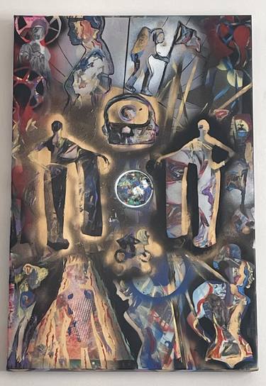 Print of Art Deco Classical mythology Mixed Media by Stephen McGowan