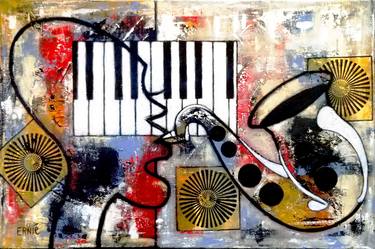 Print of Abstract Music Paintings by Ernie Benton