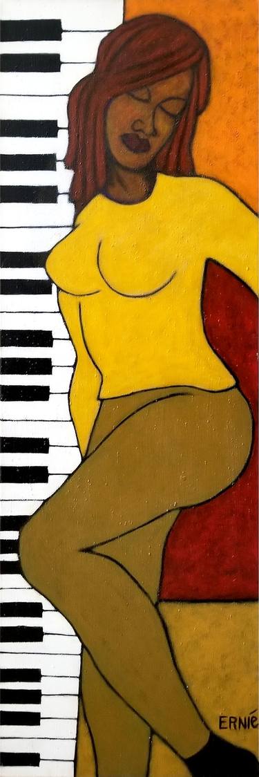 Original Abstract Music Paintings by Ernie Benton
