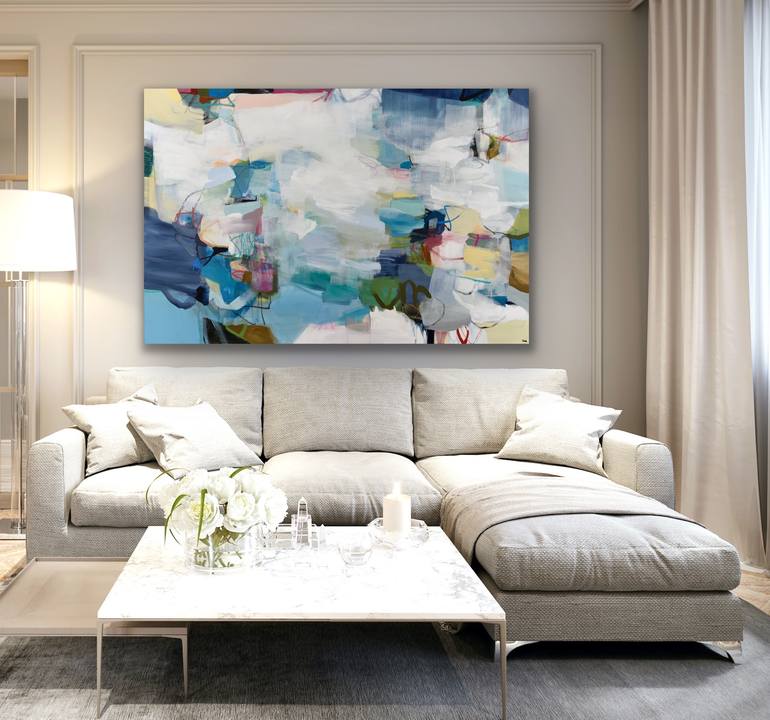 Original Abstract Expressionism Abstract Painting by Cat Tesla