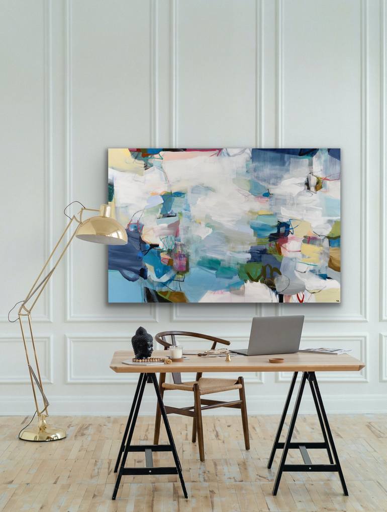Original Abstract Expressionism Abstract Painting by Cat Tesla