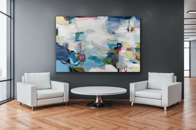 Original Abstract Expressionism Abstract Painting by Cat Tesla