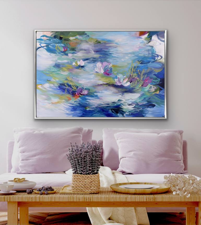 Original Abstract Expressionism Abstract Painting by Cat Tesla