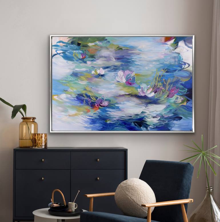 Original Abstract Expressionism Abstract Painting by Cat Tesla