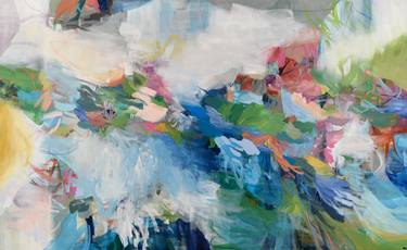 Original Abstract Expressionism Abstract Paintings by Cat Tesla