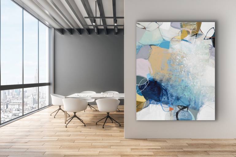 Original Abstract Expressionism Abstract Painting by Cat Tesla