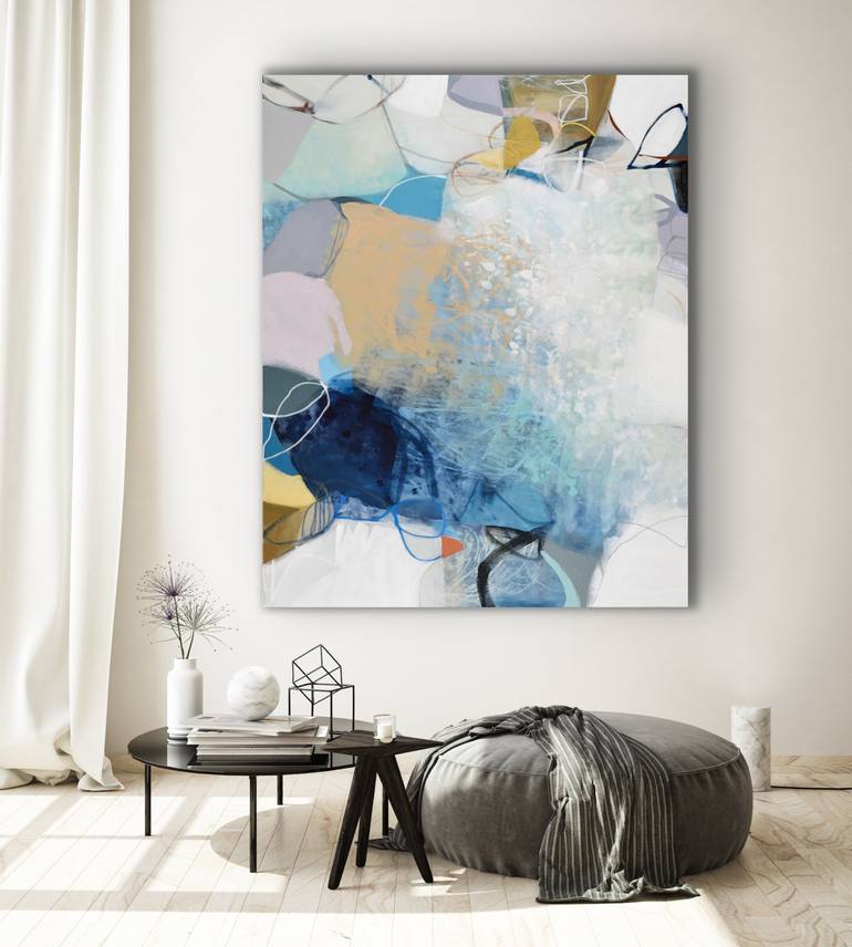 Original Abstract Expressionism Abstract Painting by Cat Tesla
