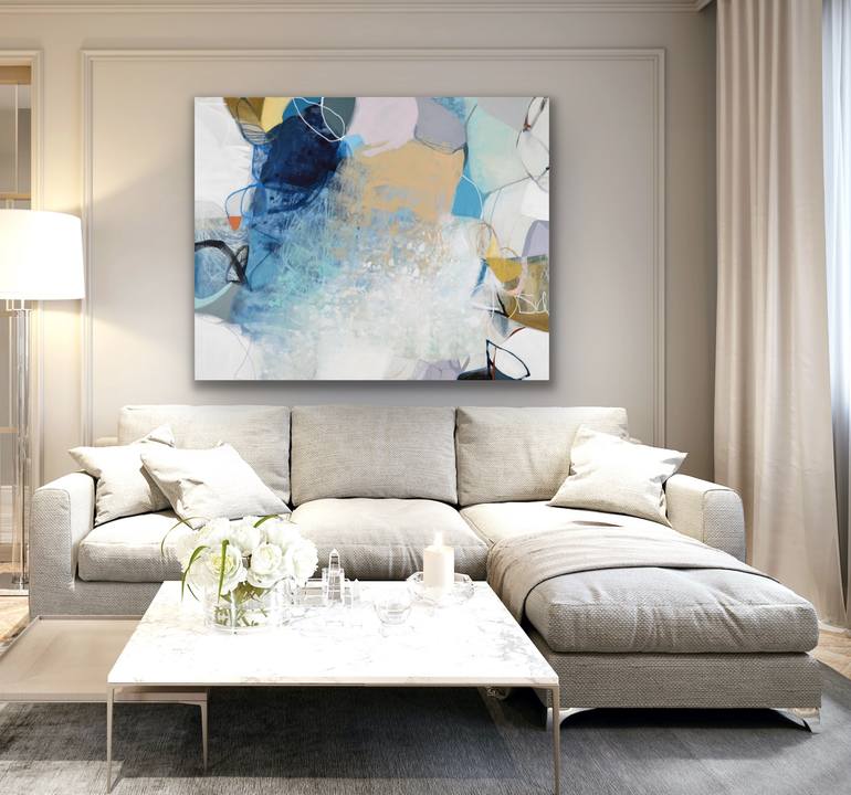 Original Abstract Expressionism Abstract Painting by Cat Tesla