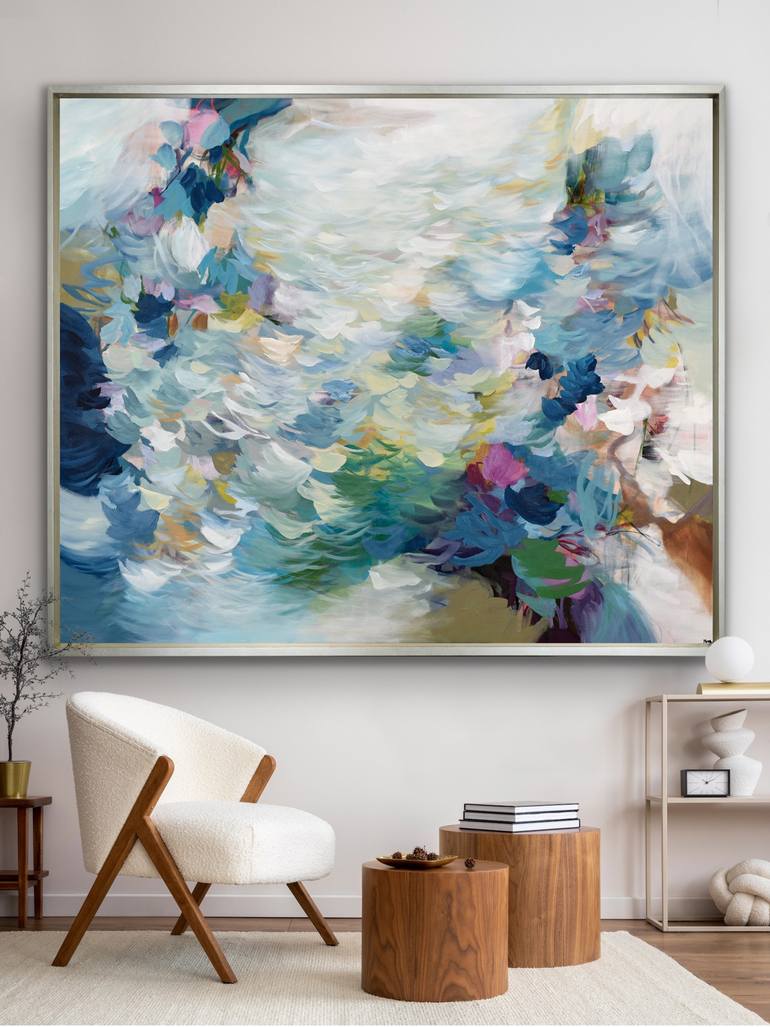 Original Abstract Expressionism Abstract Painting by Cat Tesla