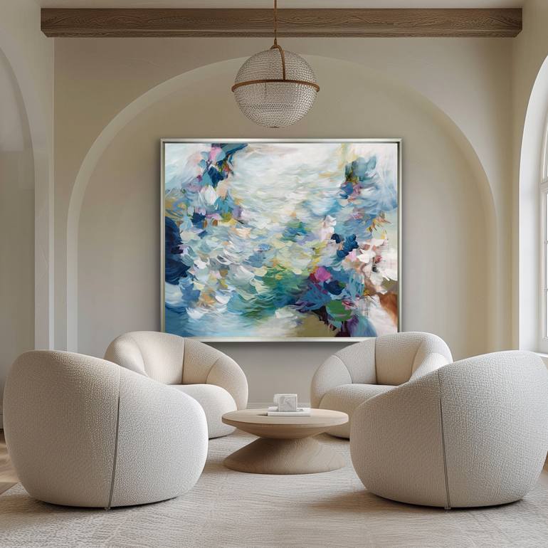 Original Abstract Expressionism Abstract Painting by Cat Tesla