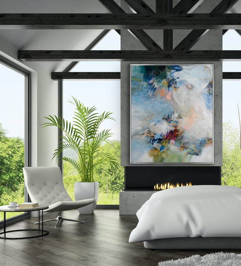 Original Abstract Expressionism Abstract Painting by Cat Tesla