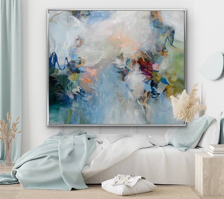 Original Abstract Expressionism Abstract Painting by Cat Tesla