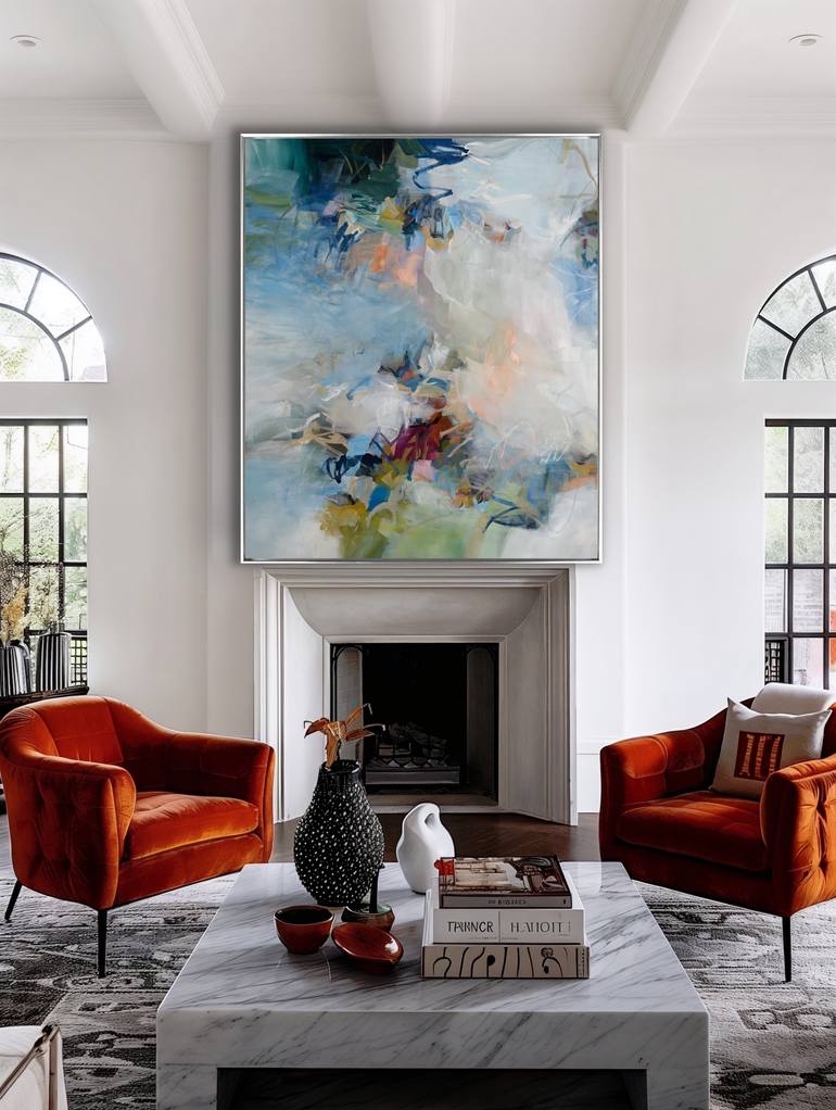 Original Abstract Expressionism Abstract Painting by Cat Tesla