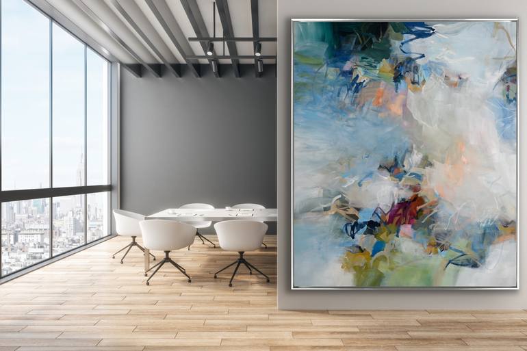 Original Abstract Expressionism Abstract Painting by Cat Tesla