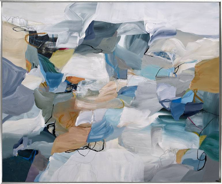 Original Abstract Expressionism Abstract Paintings by Cat Tesla
