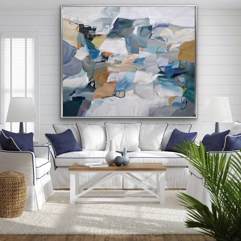 Original Abstract Expressionism Abstract Painting by Cat Tesla