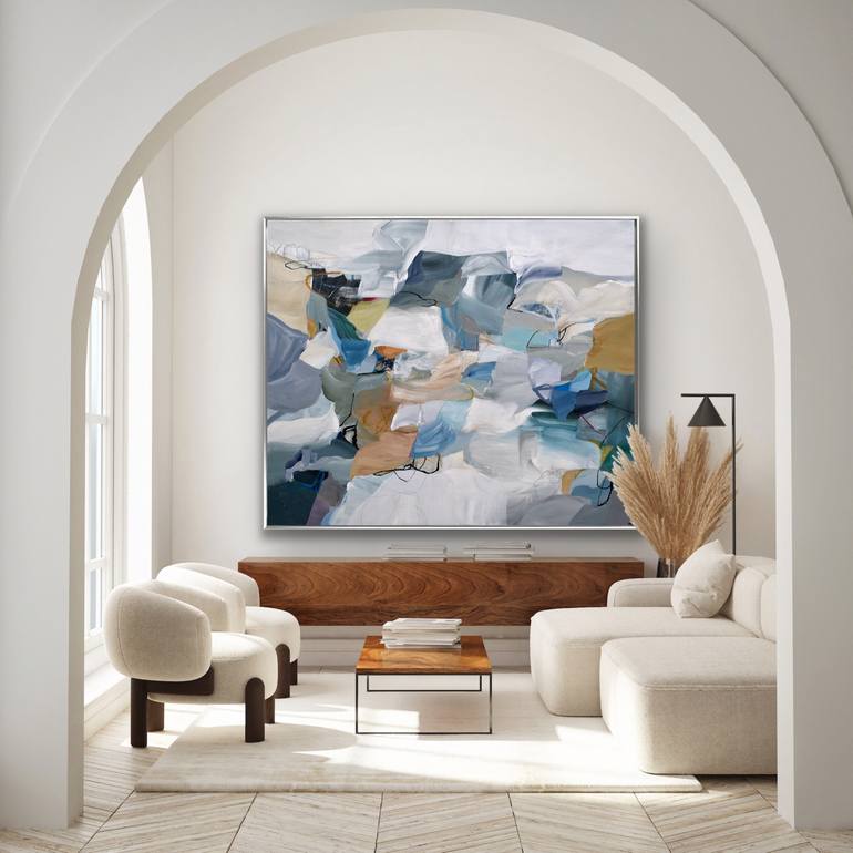 Original Abstract Expressionism Abstract Painting by Cat Tesla